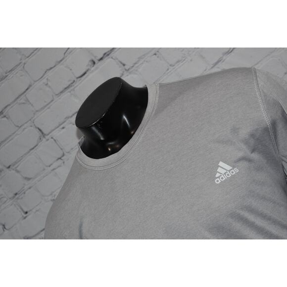 Adidas Golf Gym Shirt Workout Mens Size 2XL Performance Polyester Gray - Picture 3 of 6